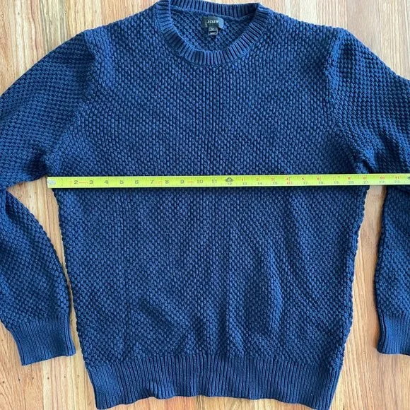 J Crew waffle knit cotton sweater Sz M - Picture 4 of 4
